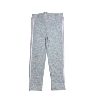 H&M Girls Gray Leggings w/ Pink Side Stripe | Size 2–3Y